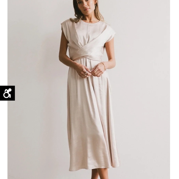 knee length dresses for ladies Rosalind Midi Dress in Mustard